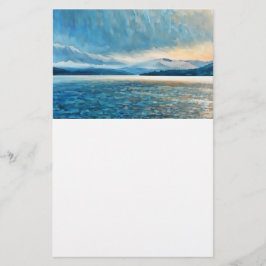 Papelaria Cena de Adirondack no Papel de carta