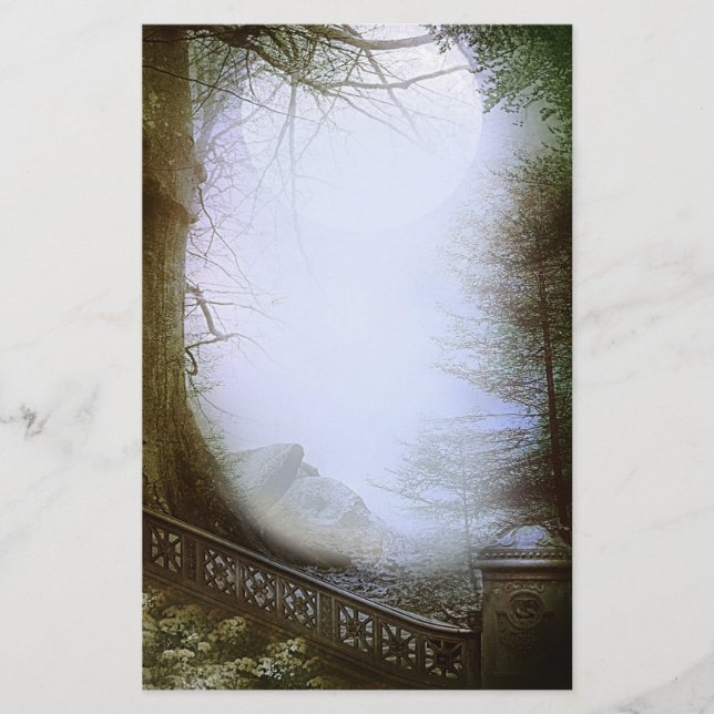 Papelaria Cena de Floresta Encantada (Frente)