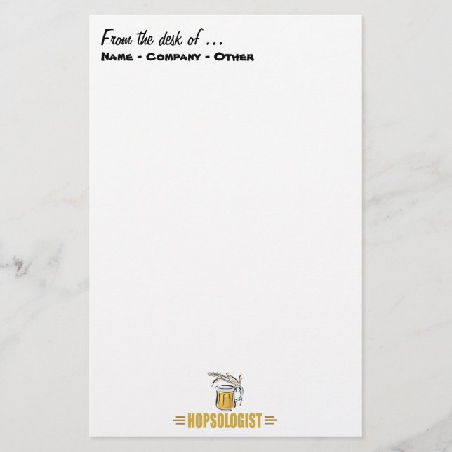 Papelaria Cerveja engraçada (Frente)