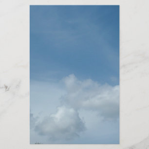 Papelaria Céu azul e nuvens brancas.