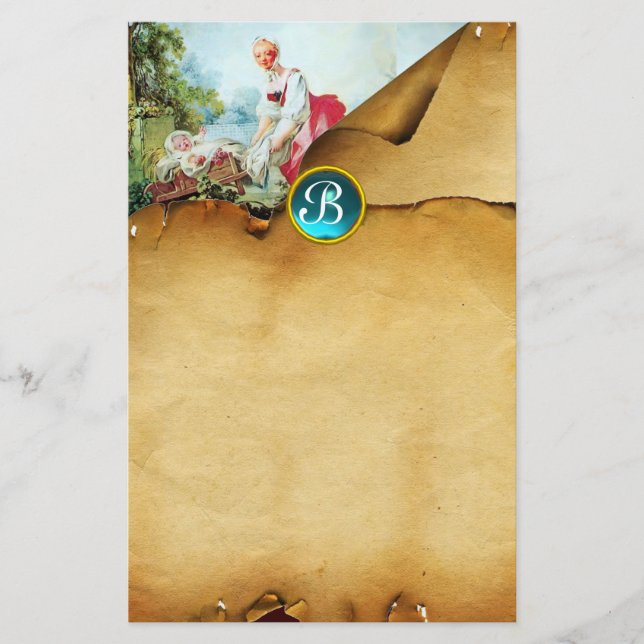 Papelaria CHÁ DE FRALDAS COLORIDO Bacia Hidrográfica Azul Mo (Frente)