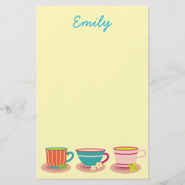 Papelaria Chá de hortelã-pimenta para amantes de chá (Frente)