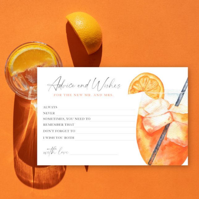 Papelaria chá de noiva com spritz - conselhos e votos (Criador carregado)