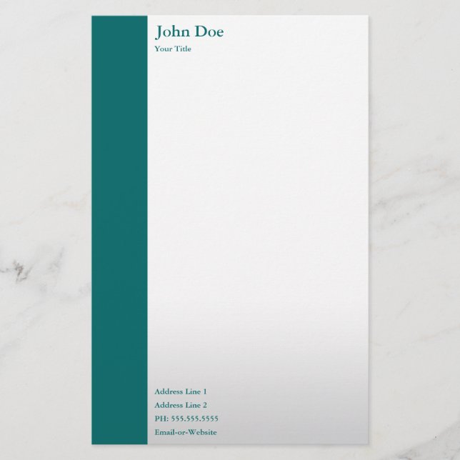 Papelaria chá profissional (Frente)