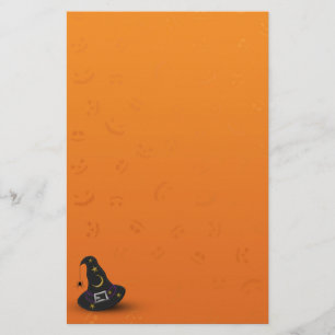 Papelaria Chapéu de Bruxa de Halloween com Aranha