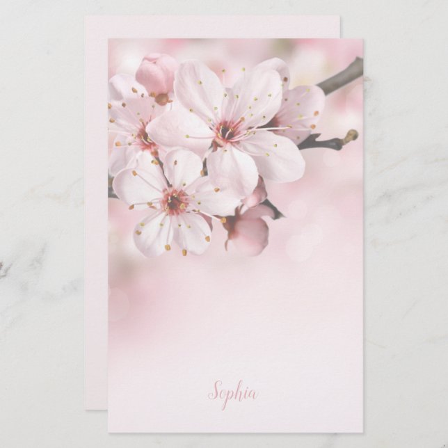 Papelaria Cherry Blossom Note Pads (Frente/Verso)