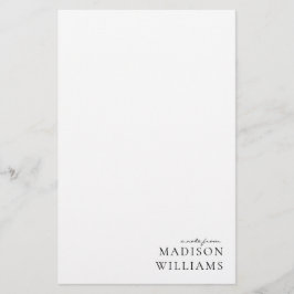 Papelaria Chic A Note From Script Typography Stationery