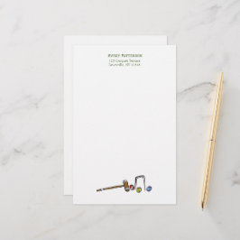 Papelaria Chic de Boho de Mallets Desenhados À Mão Cute