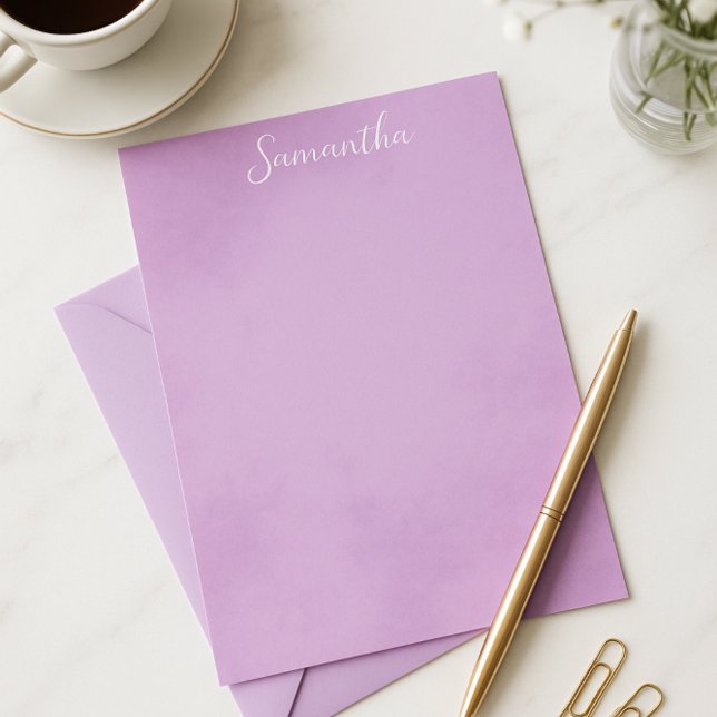 Papelaria Chic Purple Stationery (Criador carregado)