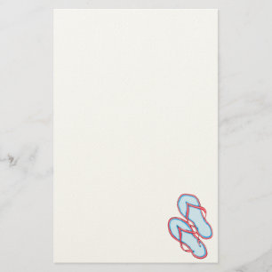 Papelaria Chinelos Coloridos 3 Papel de Carta