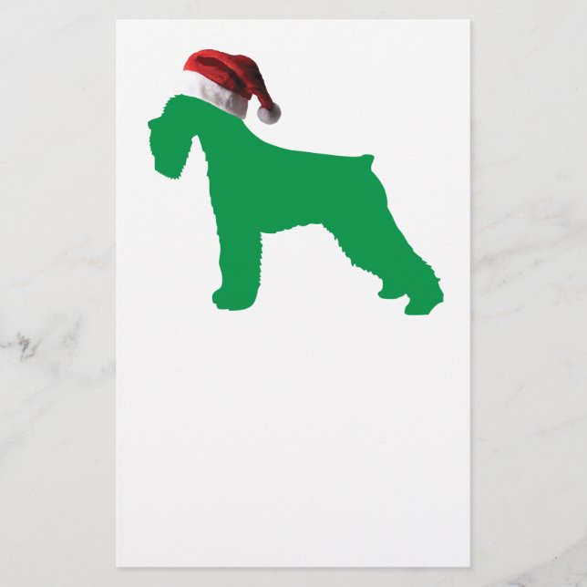 Papelaria Christmas Schnauzer (Frente)