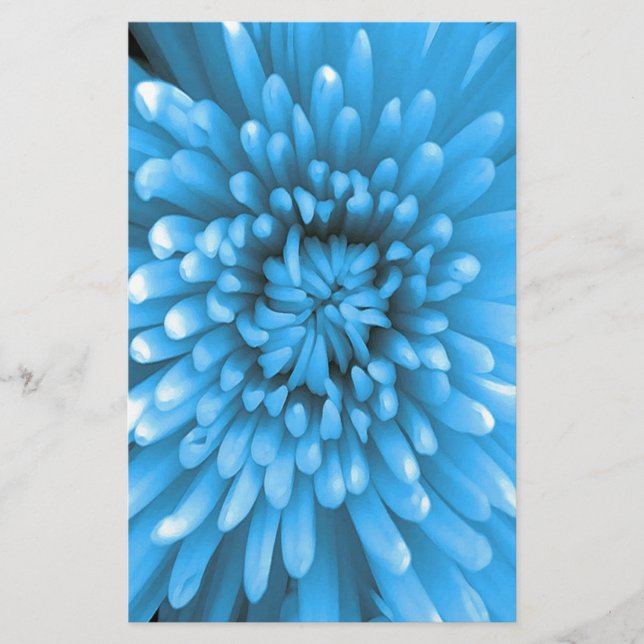 Papelaria Chrysanthemum Azul (Frente)