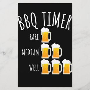 Papelaria CHURRASCO CHURRASCO Timer Beer Bebendo Funny Gril
