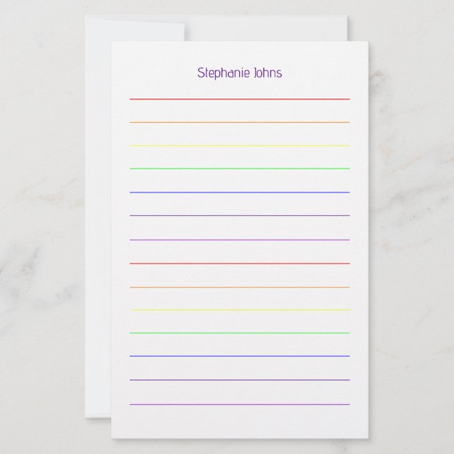 Papelaria Chuva de Noiva com Monograma de Nome Personalizado (Frente)