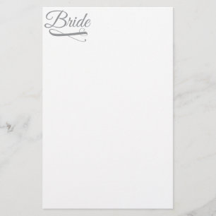 Papelaria Cinza Bride Flourish