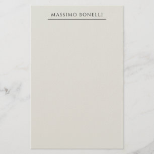 Papelaria Cinza Platina Minimalista Simples Moderna Própria