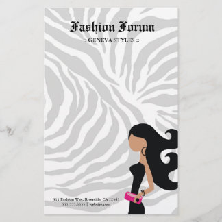 Papelaria CINZAS da ZEBRA do FASHIONISTA 311-HIGH