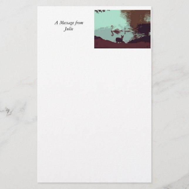 Papelaria - Cisnes e Cachorros (Frente)