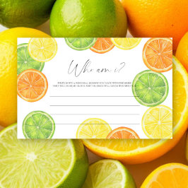Papelaria Citrus - Quem sou eu jogo para chá de noiva