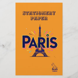 Papelaria City of Lights: Bold Paris Typography Art
