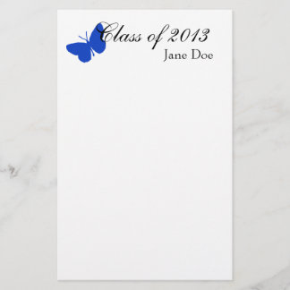Papelaria Classe de 2013 - borboleta azul