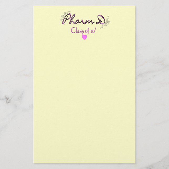 Papelaria Classe de Pharm D do ROSA 2010 (Frente)