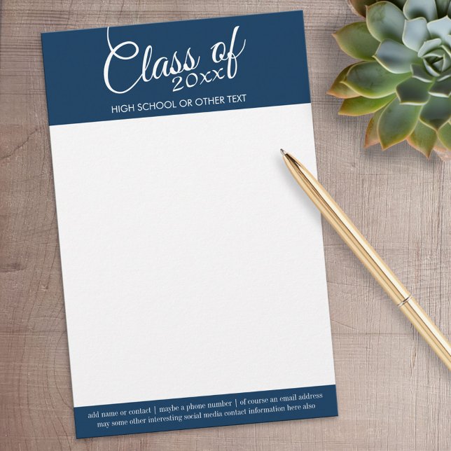 Papelaria Classe do Ano e Escola - Mínimo Obrigado (Personalized Stationery)