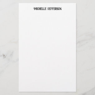 Papelaria Clássico Mínimo Negro e Branco