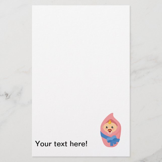 Papelaria Cliente de bebê recém-nascido (Frente)