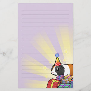 Papelaria Cobaia do aniversário (cabelo liso)