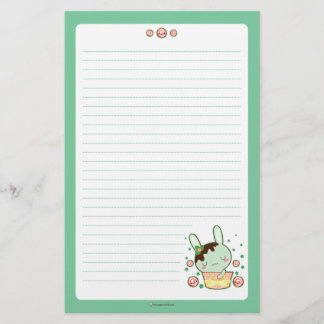 Papelaria Coelho da trufa da hortelã do chocolate