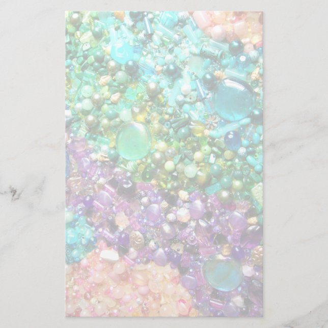 Papelaria Coleção de Miçangas Coloridas (Frente)