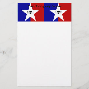 Papelaria com Bandeira da cidade de San Antonio, E
