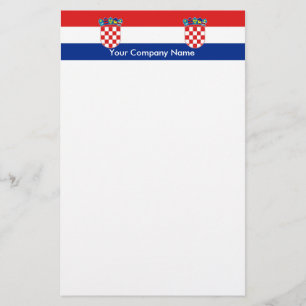 Papelaria com bandeira da Croácia