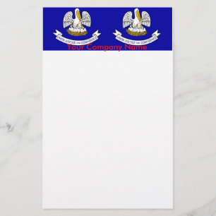 Papelaria com Bandeira da Louisiana