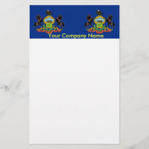 Papelaria com Bandeira da Pensilvânia