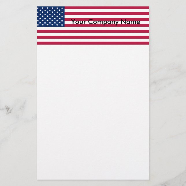 Papelaria com bandeira dos Estados Unidos da Améri (Frente)