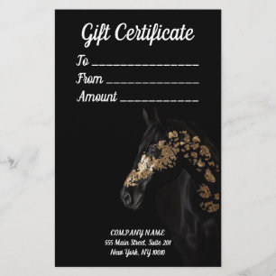Papelaria com Certificado de Presente de 10 folhas