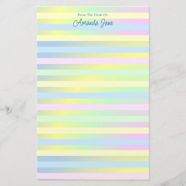 Papelaria com distribuição personalizada de pastel (Frente)