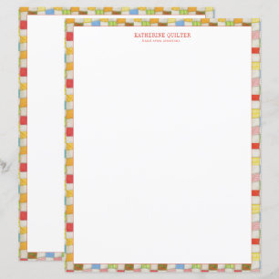 Papelaria Comercial 8,5x11 CRAZY QUILT