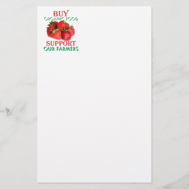 Papelaria comida orgânica comprar (Frente)