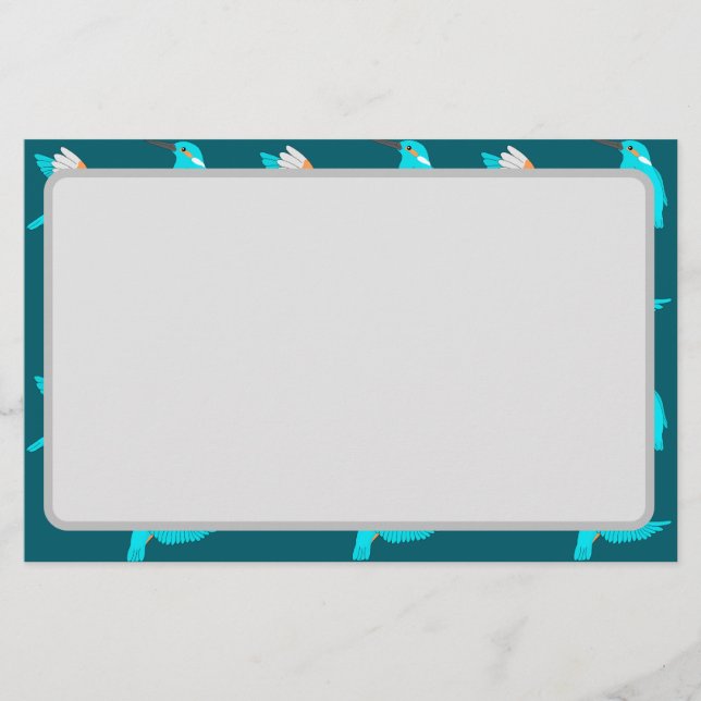 Papelaria Common Kingfishers (Frente)