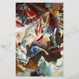Papelaria Composição VI Pintura Abstrata de Kandinsky