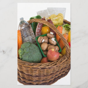 Papelaria Comprar cesto com frutas e produtos hortícolas co