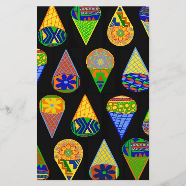 Papelaria Cones de Sorvete de Super-Heróis (Frente)