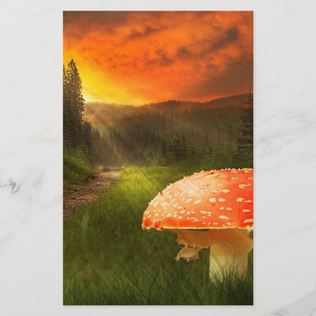 Papelaria Configurando o Sun do outono. (Frente)