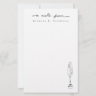 Papelaria Conjunto de Letras Minimalistas Pena de Pena Uma n
