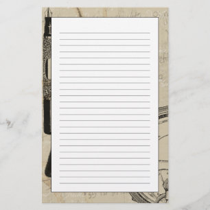 Papelaria Conter Canetas e rosto de observação com notas