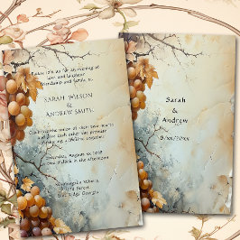 Papelaria Convite de Casamento Elegante com Aquarela de Vinh