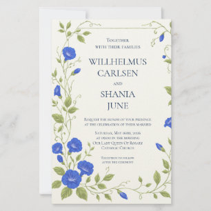 Papelaria Convite de Casamento Flor de Glória da Manhã
